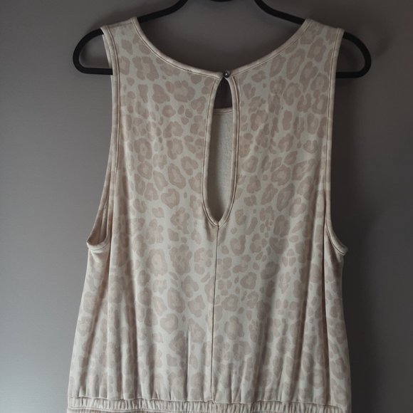 Splendid Animal Print Cream Romper One-Piece Short-Top Combo | NWT! Large - Picture 7 of 15
